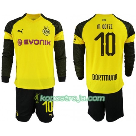 Billiga Fotbollströjor Borussia Dortmund M.Gotze 10 Barn Hemma tröja 2018/19 Långärmad
